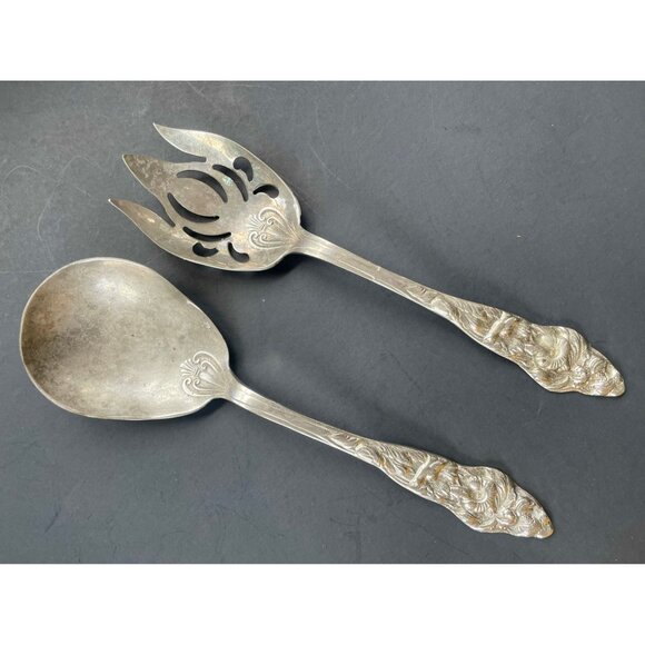 Vintage Serving Fork & Spoon set by Eales of Shelffield since 1779 diner party - Picture 10 of 10